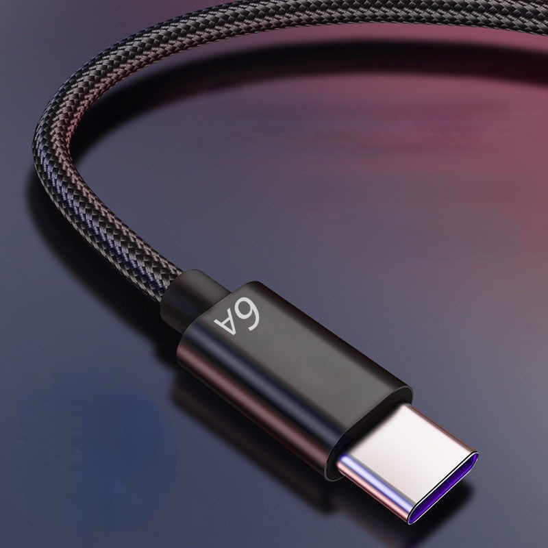 Kabel Data / Charger USB Tipe-C Fast Charging 66W Panjang 1 / 2M 6A Untuk Huawei / Xiaomi Android
