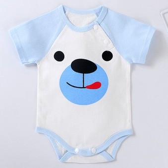Jumper Bayi Pendek Perempuan Laki Laki Jumper Bayi Segitiga Jumpsuit Bayi Pendek-A