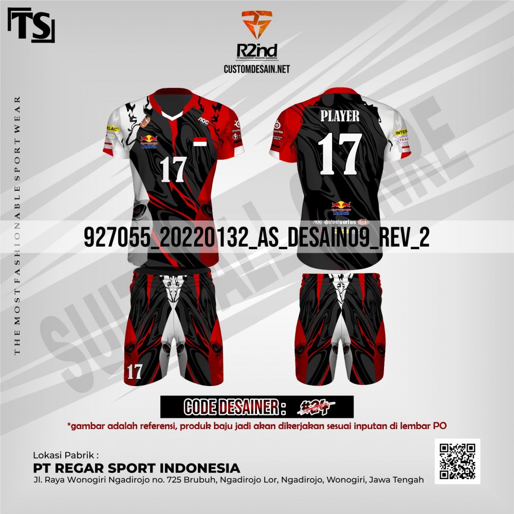Baju Voli Pria Full Printing Jersey Voly Free Custom Beli 2 bonus 1