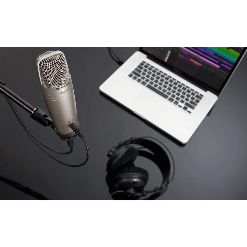 Samson C01U Pro USB Studio Condenser Podcast Microphone Premium