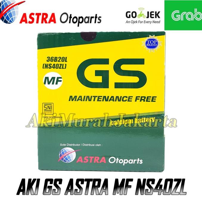 Aki Mobil Mitsubishi Xpander GS Astra NS40ZL Aki Kering 12V / 35 Ah