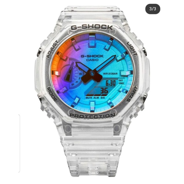 Jam Tangan Pria G Shock GA2100 Transparan Ori BM Full Set Best Seller