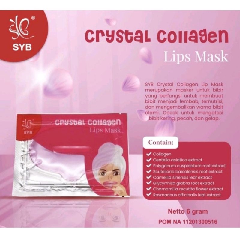 SYB CRYSTAL COLLAGEN LIP MASK MASKER BIBIR