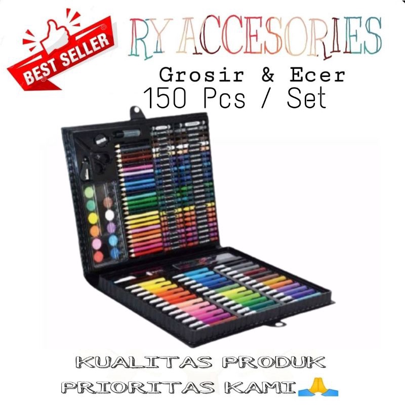 

RY - crayon krayon art set 150pcs / Oil pastel Crayon set / Art set peralatan gambar lukis isi 150 Alat lukis
