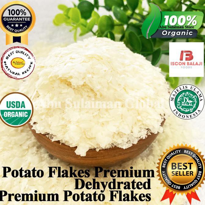 

Cuci Gudang Awal Tahun Potato Flakes 1000 gr Tepung Kentang Mashed Potato Flakes Organik 1 KG Diskon