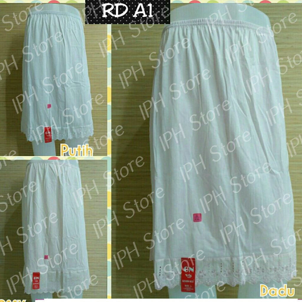 Rok Dalam / Androk Wanita Yutind RD A1 (Bahan Full Katun)