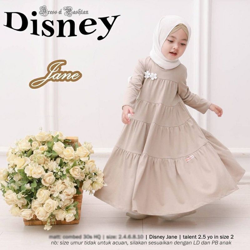 GAMIS ANAK PEREMPUAN DISNEY KIDS 5-11TAHUN