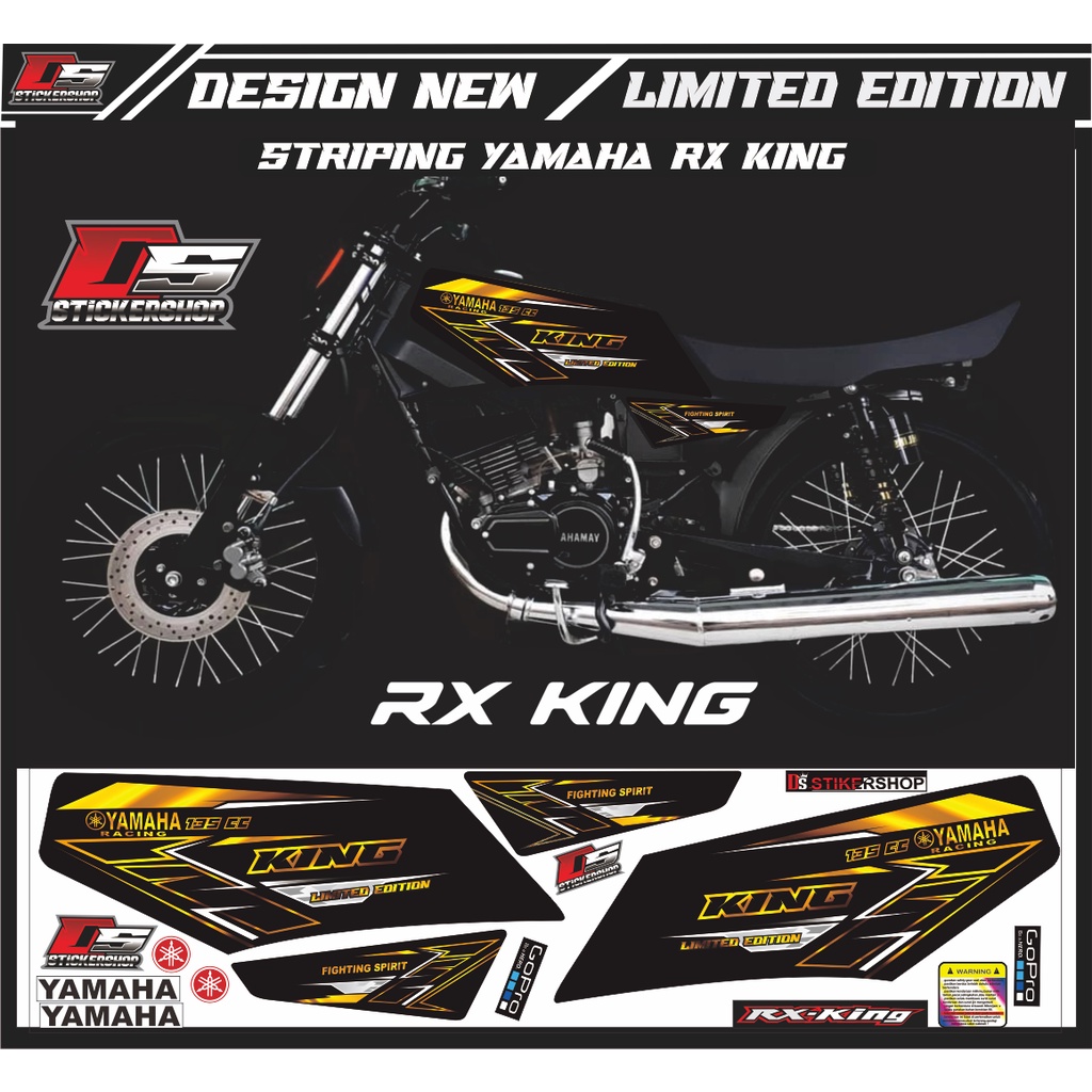 STRIPING YAMAHA RX-KING WARNA GOLD/STRIPING RX-KING VARIASI/STRIPING RX-KING RACING