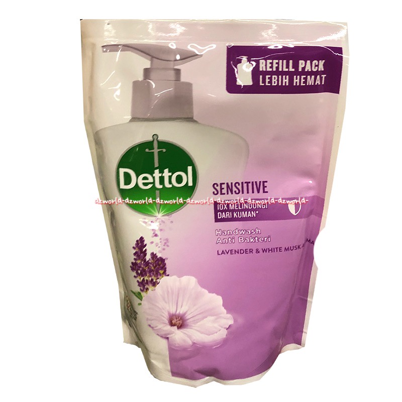 Dettol 200ml Original Sensitive Re-Energize Handwash Anti Bakteri Refill Sabun Cuci Tangan