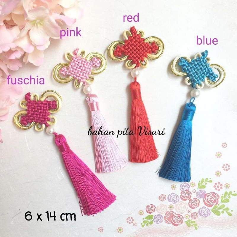 Aksesoris CNY Imlek Tali Anyam Golden Tassle