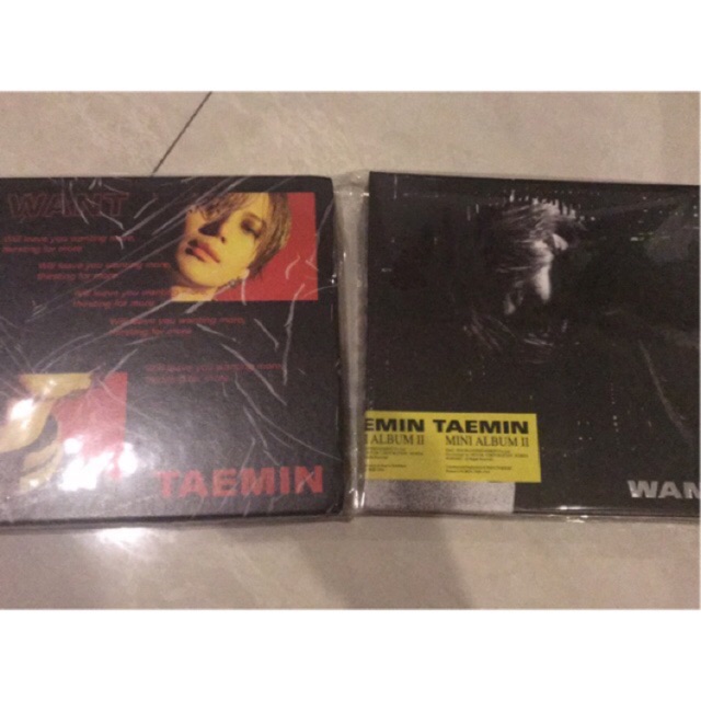TAEMIN WANT ALBUM-Want & More version unsealed