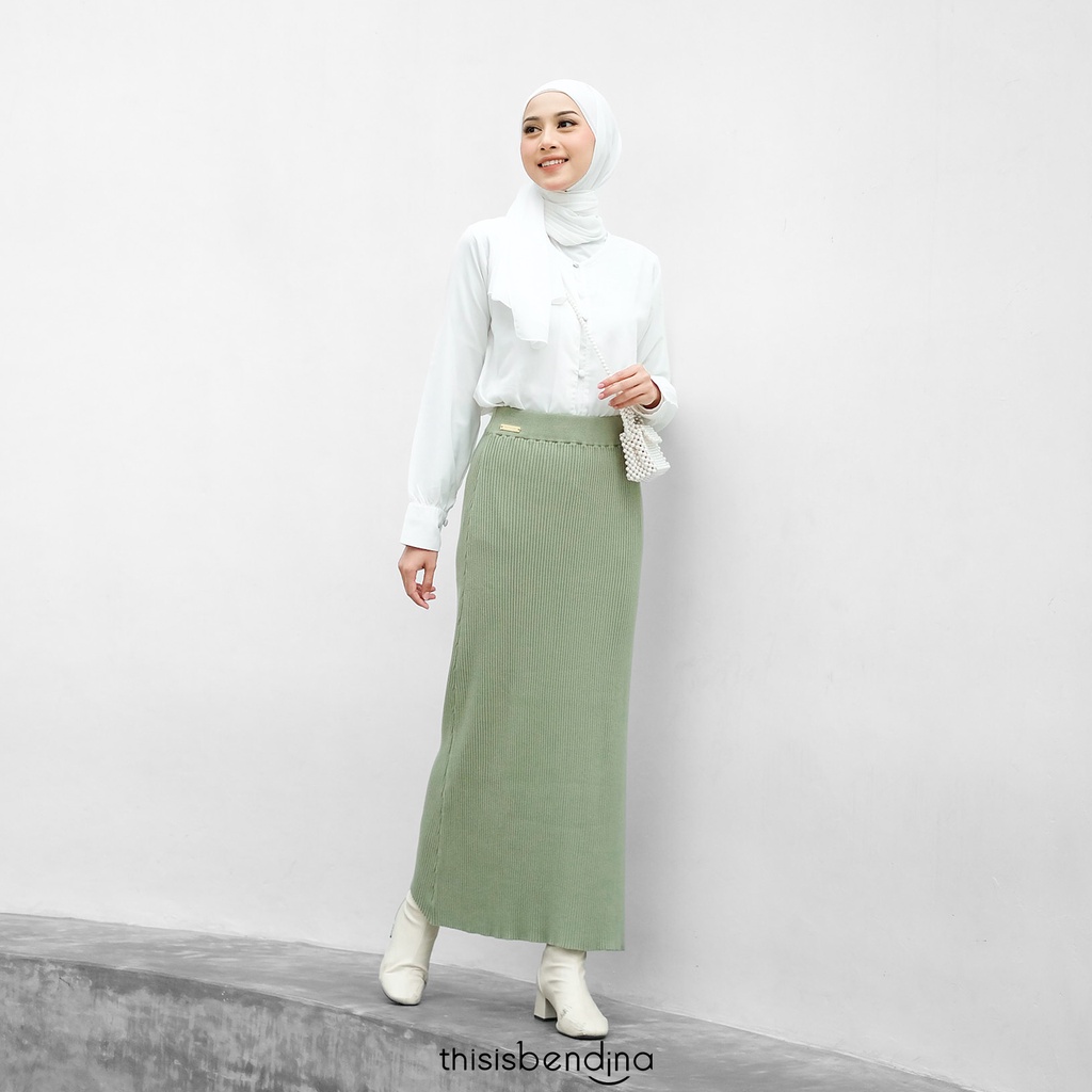 THISISBENDINA Rok Panjang Rajut YURA Skirt Allsize