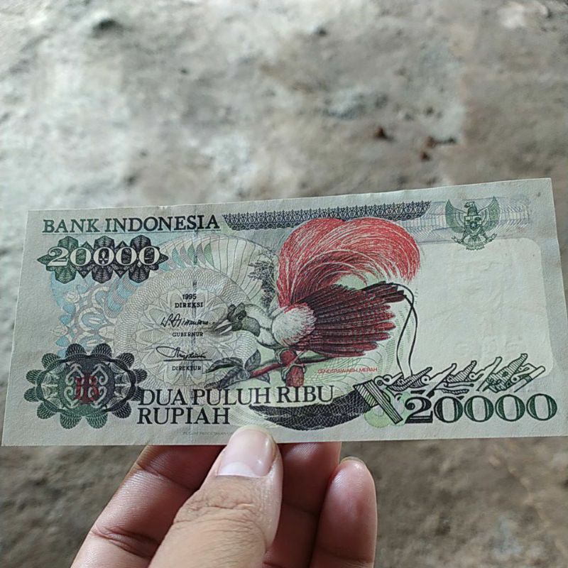 Uang Kuno 20.000 cendrawasih