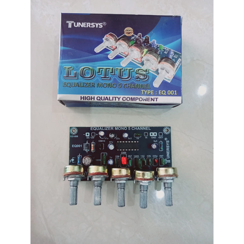 Kit Equalizer Mono 5 Channel EQ 001 Lotus Tunersys