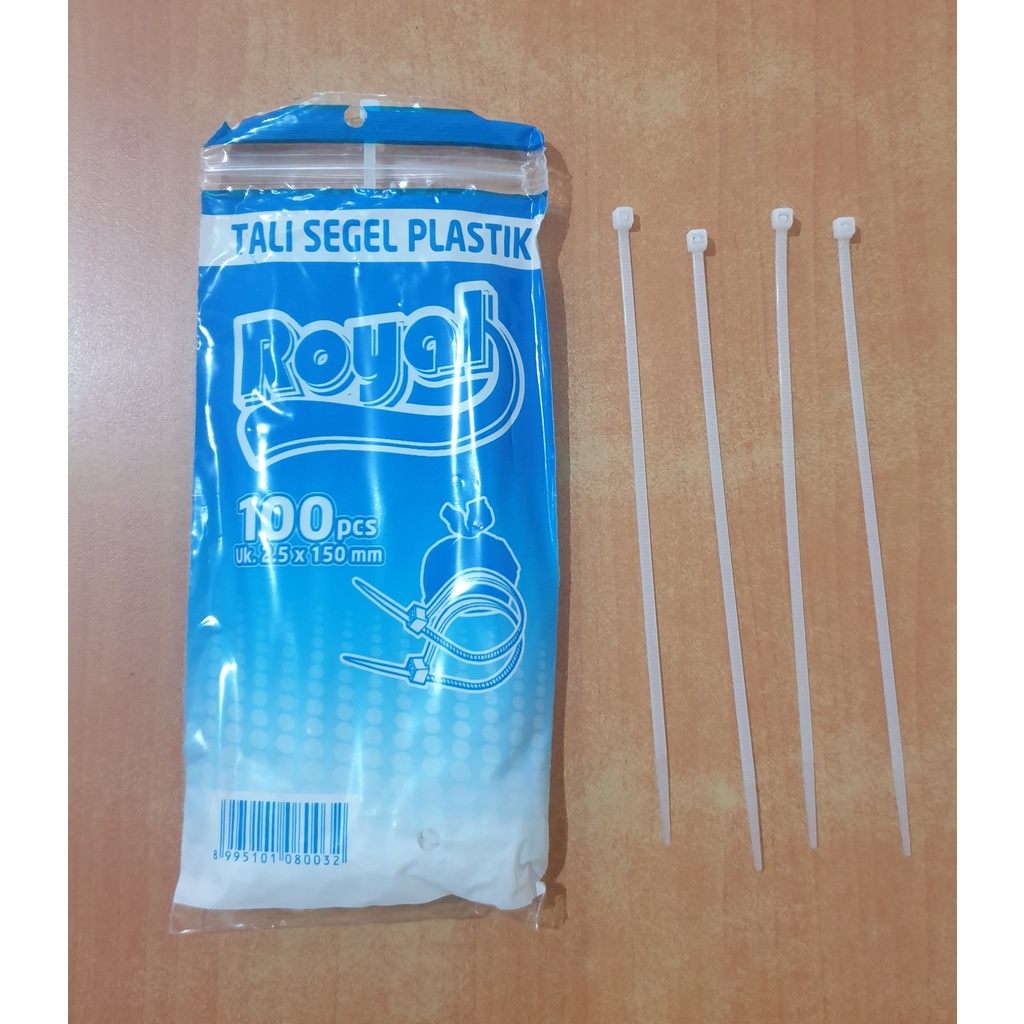 

Tali Segel Plastik Royal 2,5 x 150mm-100 pcs / Cabel Ties (BIRU)