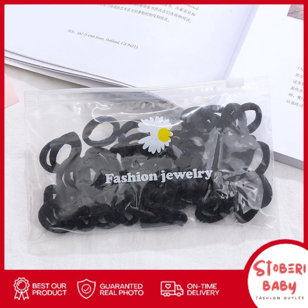 stoberi baby - IKAT RAMBUT BON-BON 50PCS Karet Polos Korea Karet Simple Elegan Kuncir Rambut