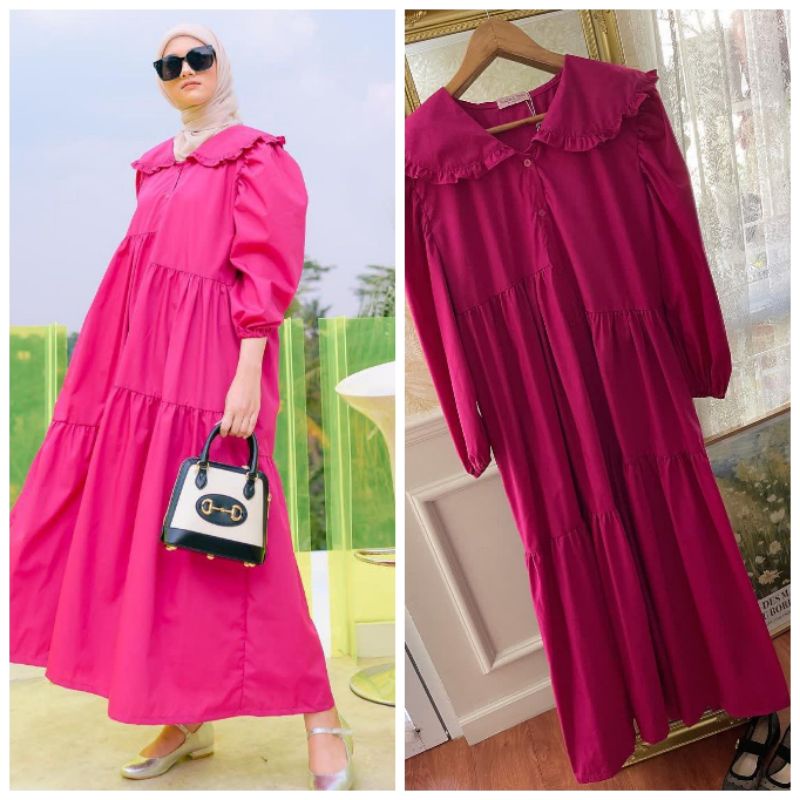 hava dress fuschia by Haideeorlin