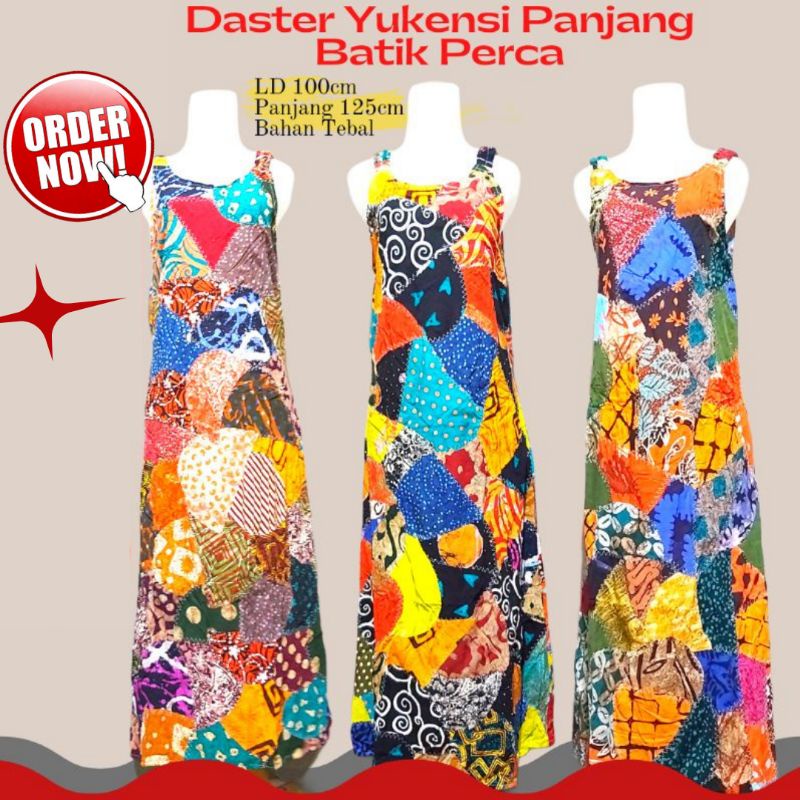 Daster Yukensi Panjang Kain Batik Perca Oleh Oleh Jogja Murah
