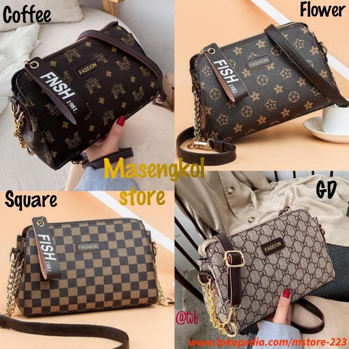 Tas Selempang Import Wanita Modis Branded Batam Murah Kerja B8074Lq