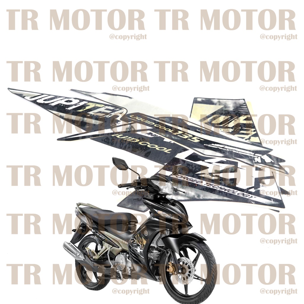 Stiker Motor Jupiter MX 135 2014 Sticker Striping Lis Full Set Motor