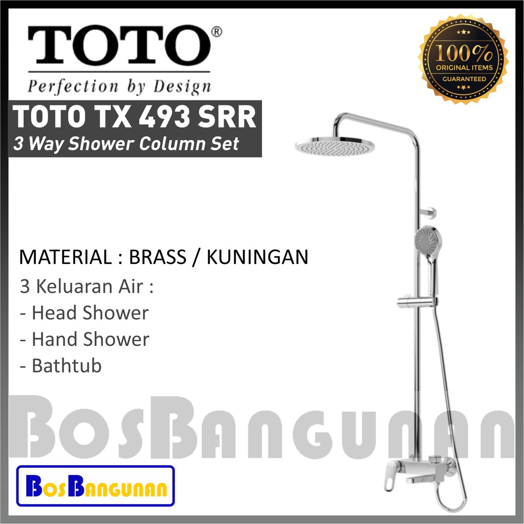 Jual Keran Shower Toto Tx Srr Panas Dingin Keran Shower Head Hand Shower Bathtub