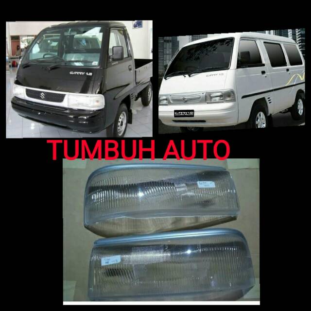 Mika Headlamp Lampu Depan Utama Carry 1.5 1.3 Pick Up Futura Semua Tipe Realvan PU Stesen isi 2 pcs