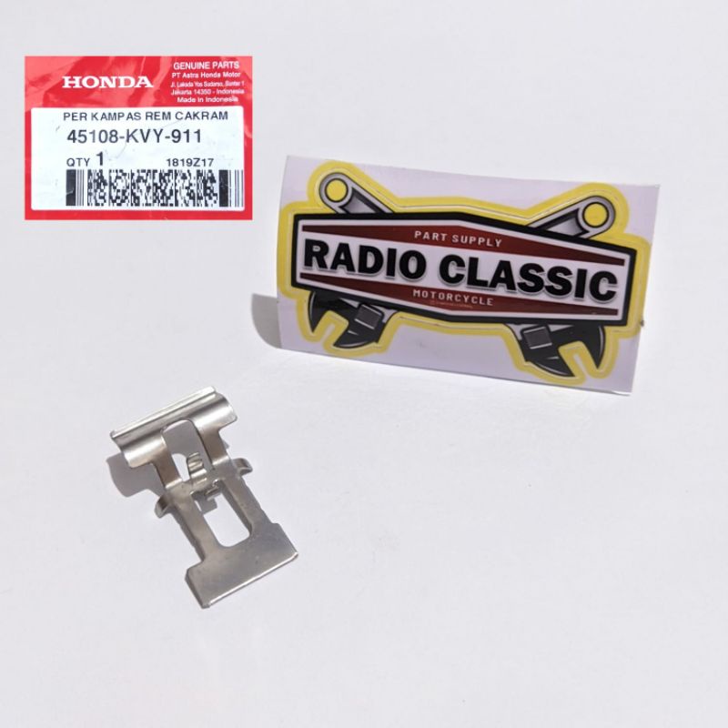PER KAMPAS REM DEPAN PER PLAT HONDA BEAT KARBU ORI AHM 45108KVY911