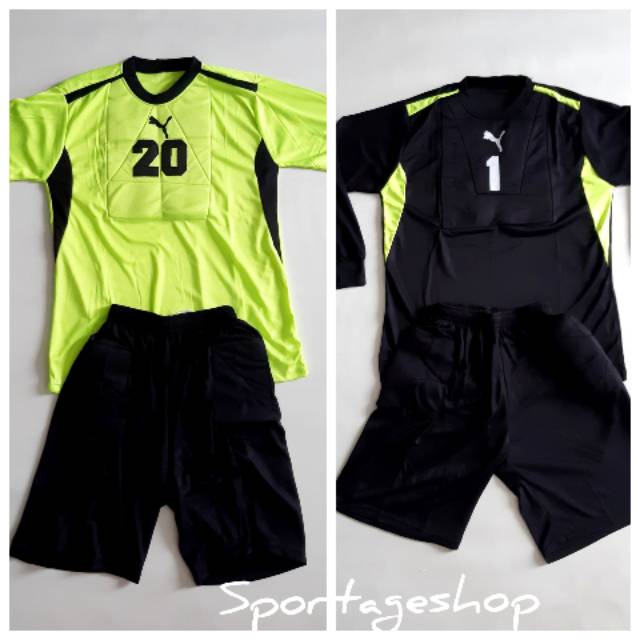 Baju Kaos Kiper Setelan Dewasa PUMA Futsal Bola