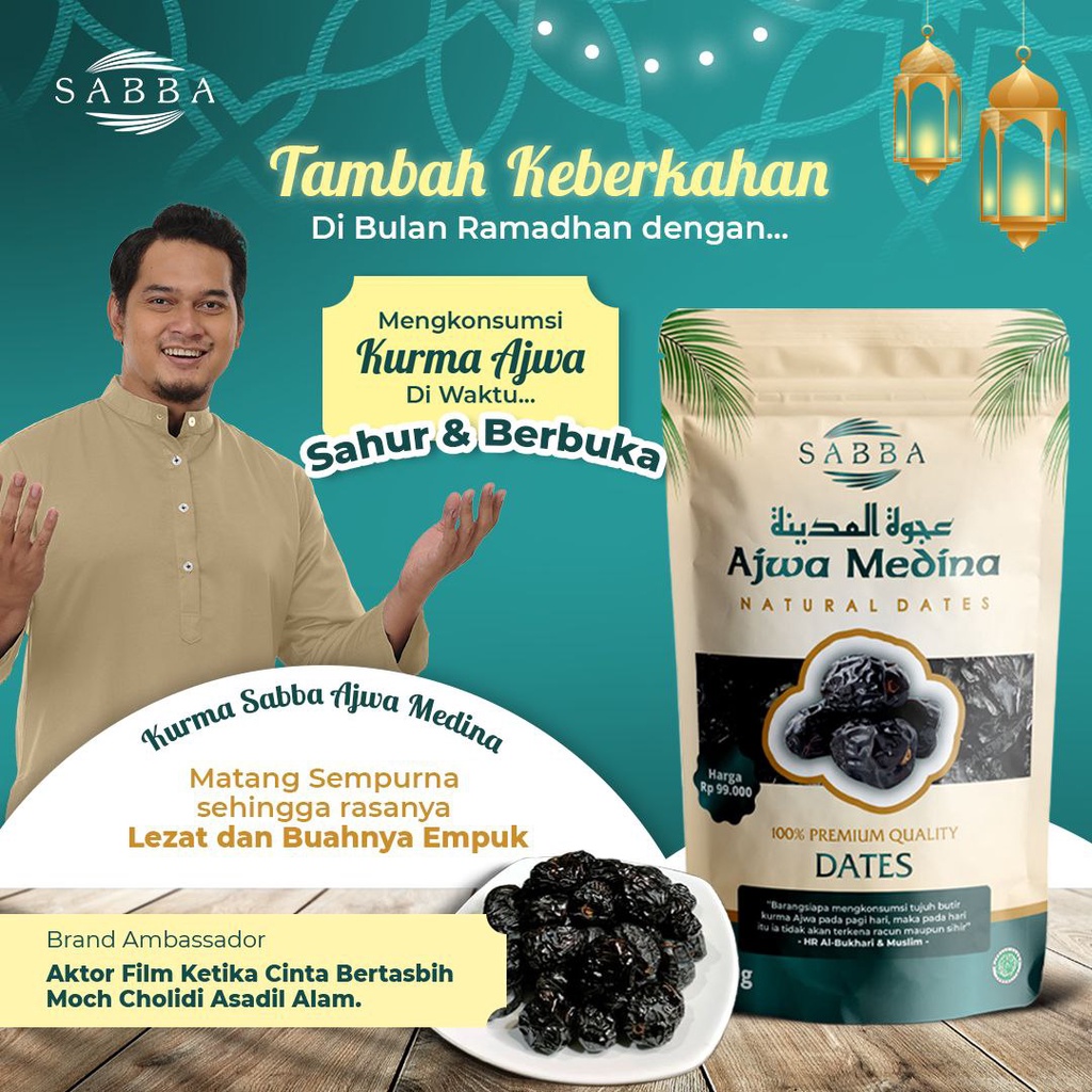 

KURMA SABBA AJWA MADINAH PREMIUM Kurma Ajwa Asli Kurma Ajwa Premium Jumbo kurma ajwa jumbo kurma ajwa madinah kurma ajwa original kurma ajwa Original Madinah 100% Grade A - Kurma Sabba Ajwa Madinah Kurma Ajwa Medina 200 gr Di Jamin Kualitas ORIGINAL