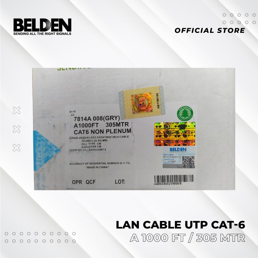 Kabel UTP Belden Cat 6
