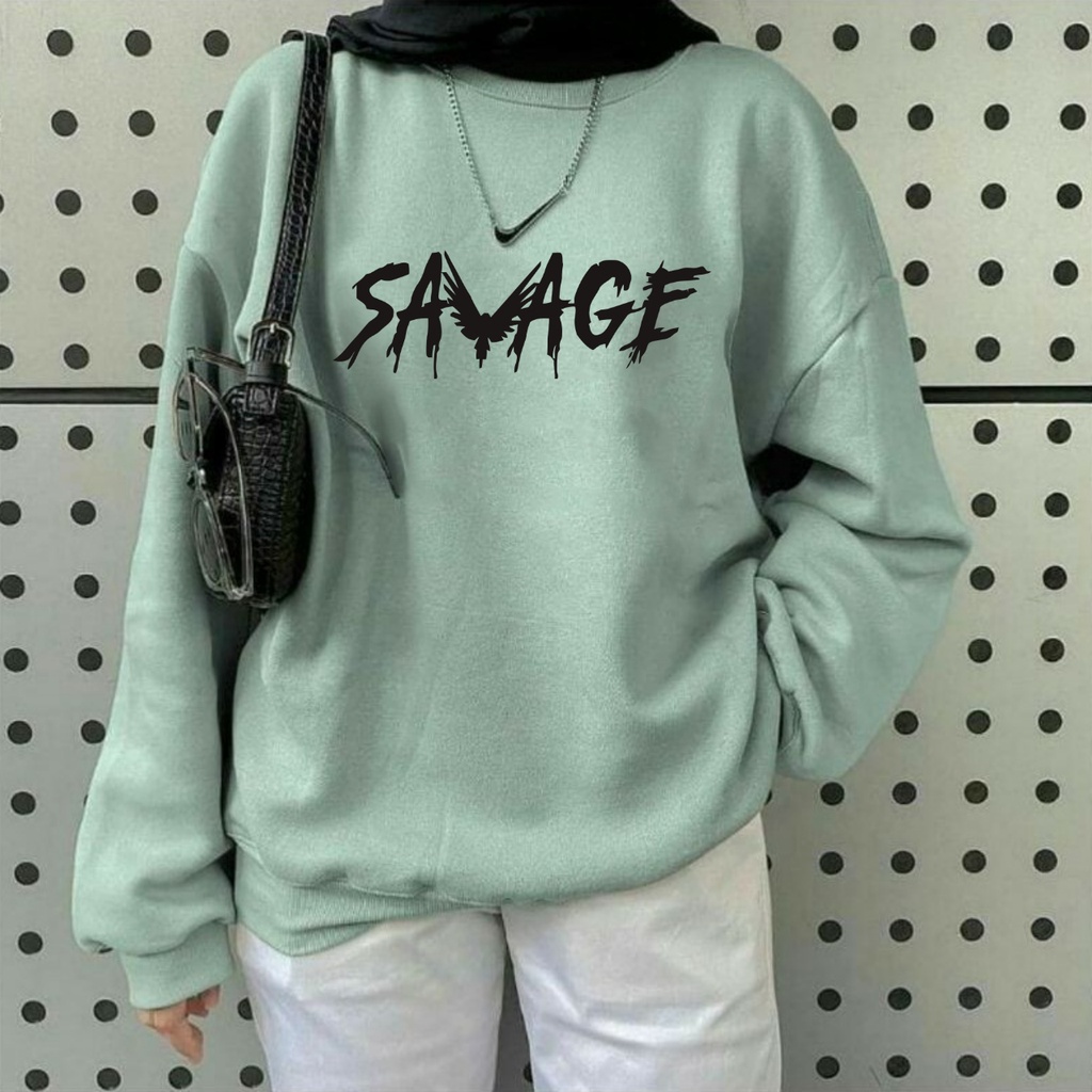 OVERSIZE SWEATER OBLONG OVERSIZE WANITA SAVAGE