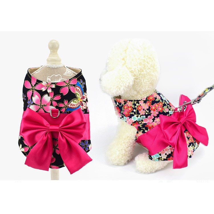 Cute Fashion Harness Japanese Kimono Style/Baju Anjing atau Pet Kimono Jepang Lucu