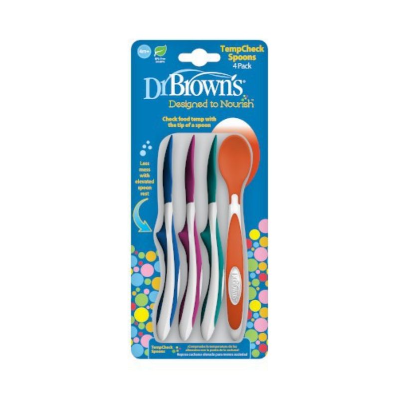 Dr Brown's Temp Check Spoon 4 pc Sendok Indikator Panas