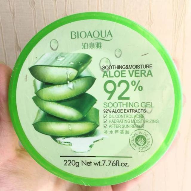 Original Bioaqua Aloevera Shooting Gel 92 Shopee Indonesia