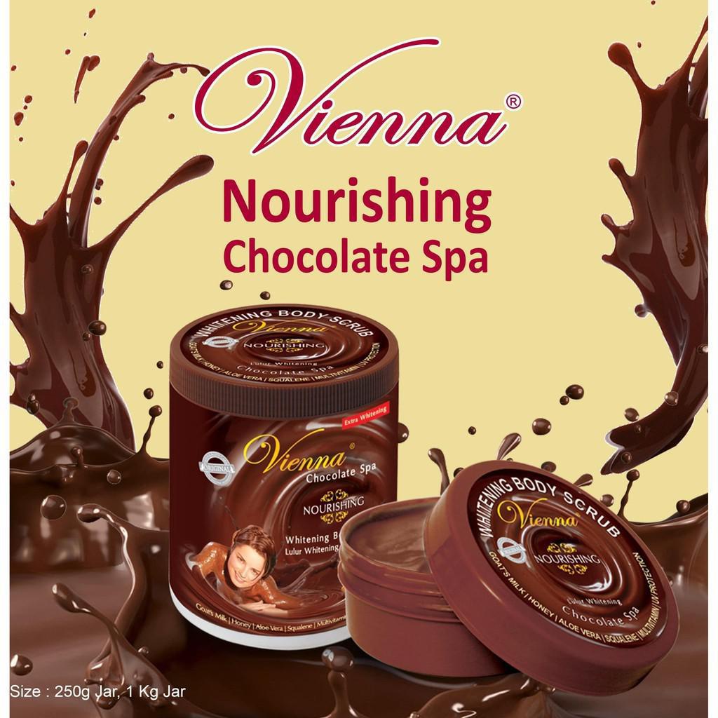 Vienna Skin Food Glowing Body Scrub Rose Milk &amp; Honey Chocolate