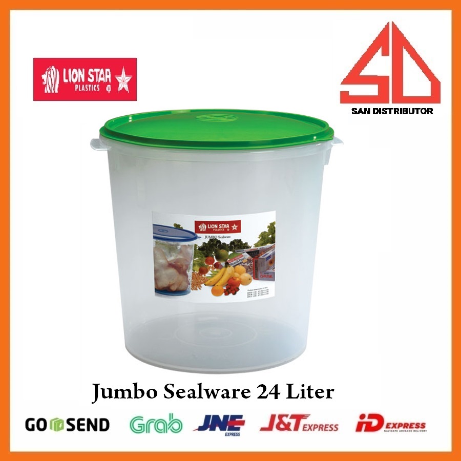 Toples kerupuk 24L lion star SW-37 Jumbo Sealware 24 Litre kedap udara