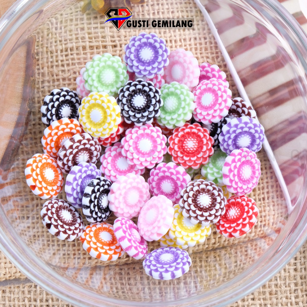 Isi 6 Bahan Aksesoris Bunga Raflesia Wanita 15MM