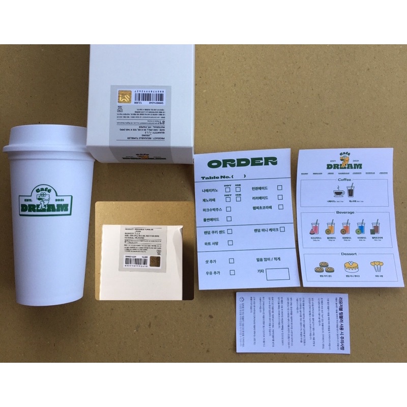 [ ready ] official Reusable tumbler only cold cup md cafe nct dream member mark hot sauce menu