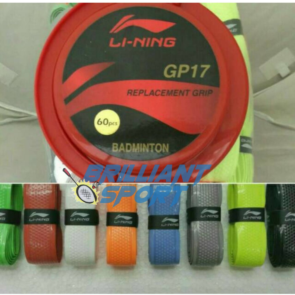 GRIP RAKET BADMINTON KARET LINING GP17 ASLI ORIGINAL 100%