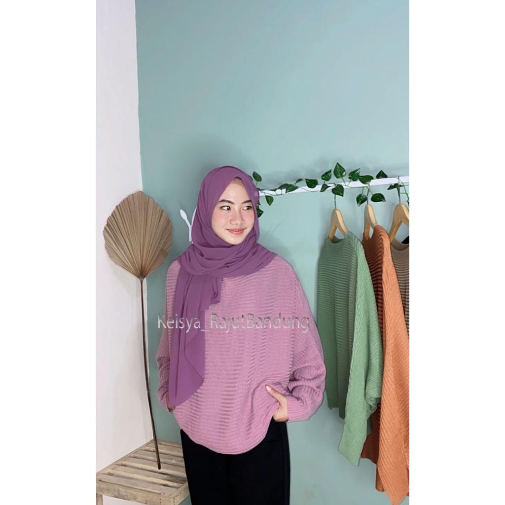 BATWING RAJUT OVERSIZE LASPERAL KALONG//Blouses// Lasperal