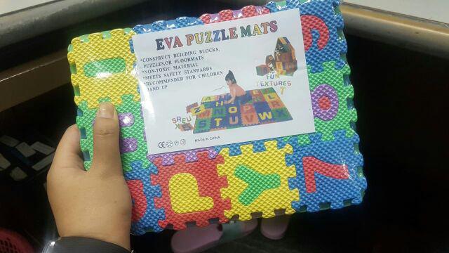 36pcs / Set Karpet Alas Lantai Mini Dengan Bahan Halus Dan Gambar Motif Alfabet