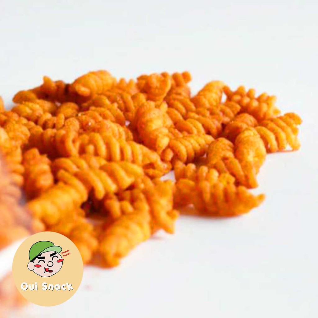 

Makaroni Spiral Pedas Balado Cemilan Jadul 150gr | Oui Snack