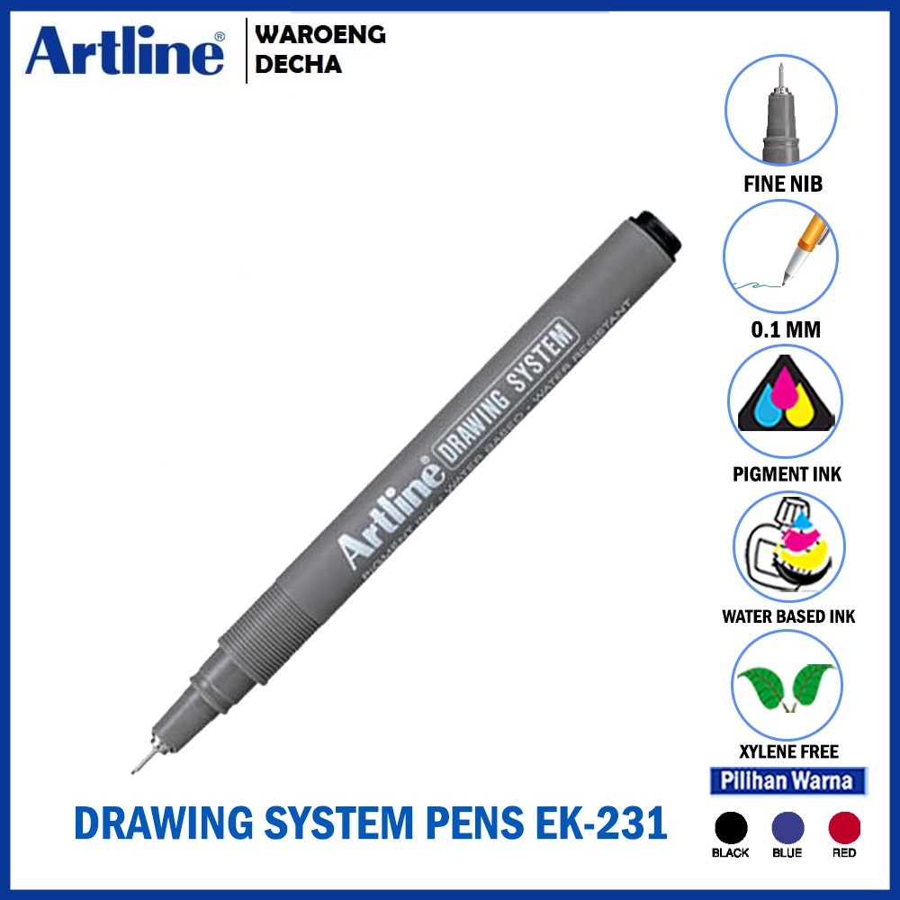 

Pulpen Khusus Gambar Artline Drawing Pen EK-231