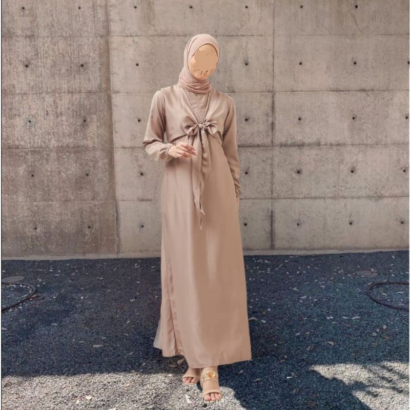 Philla Maxi Dress gamis custom seragam bridesmaid couple kondangan murah dress satin premium