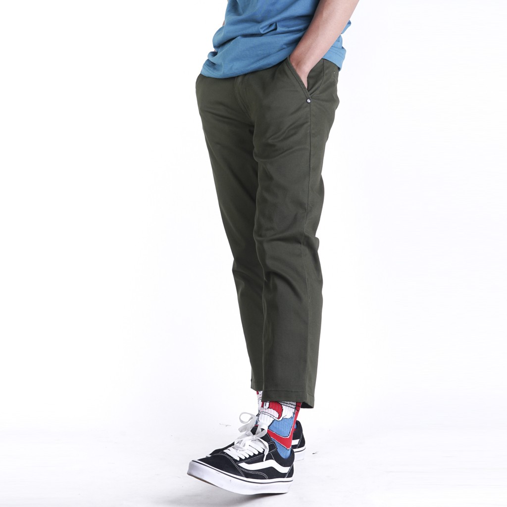 Celana Indie Bandung Ankle Pants Green Shopee Indonesia Celana Indie Bandung Ankle Pants Green Shopee Indonesia