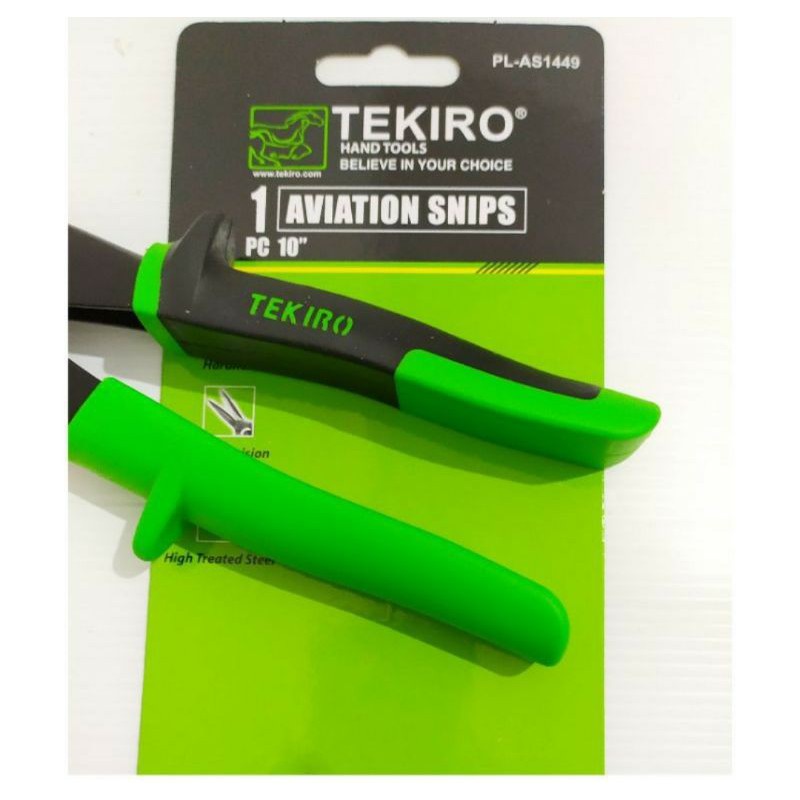 Paket 2 in1 TEKIRO Tang Rivet Dan Gunting Hollow 10&quot; / Gunting Baja Ringan / hand Riveter 2pcs