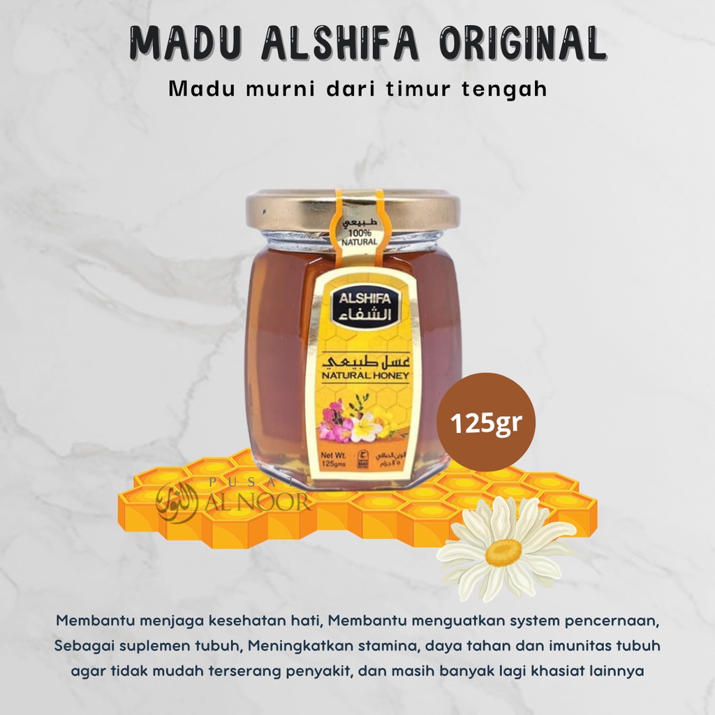 

Madu Al Shifa 125 gram 100% Madu Asli Import Saudi