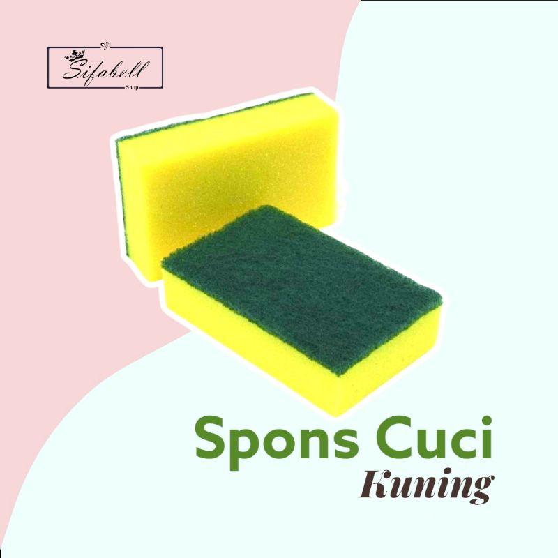 Spons Cuci Piring Busa Cuci Sponge Serbaguna