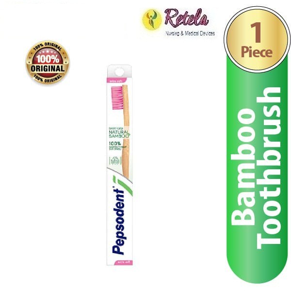 Pepsodent Sikat Gigi Natural Bamboo Extra Soft / Tooth brush / Sikat gigi bambu