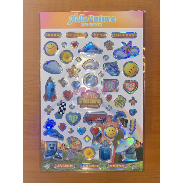 jisung epoxy sticker set hello future sealed